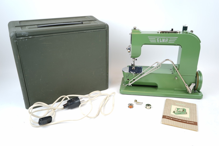Symaskin samt fodral, Elna Grasshopper.
