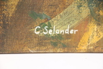 Cai Selander, olja på duk, signerad.