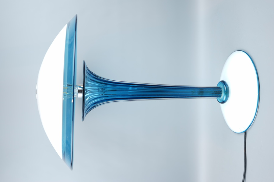 Bordslampa, glas, Salviati, signerad, Italien.