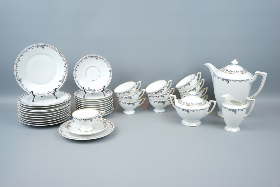 Kaffeservis, 26 delar, porslin, Ohme och Thomas, Tyskland.