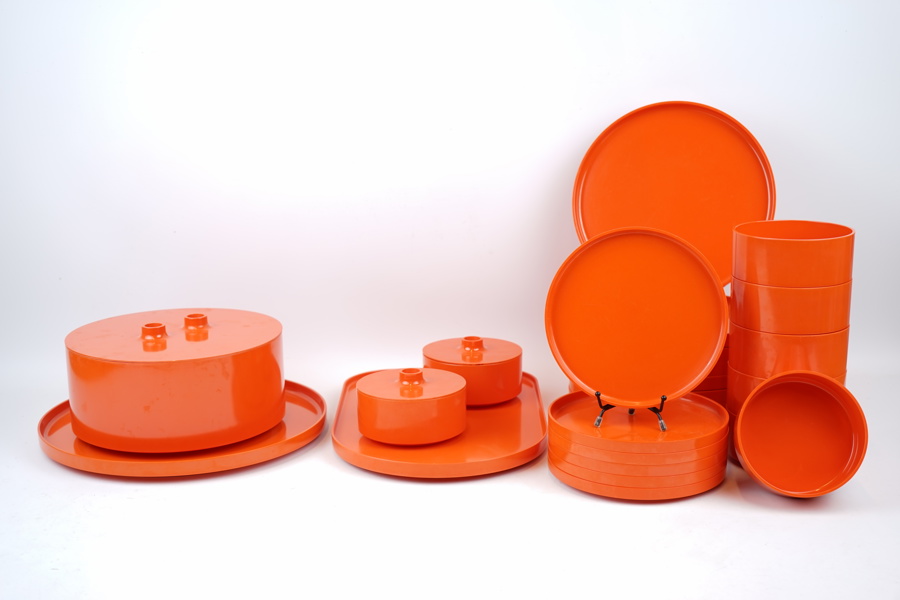 Massimo Vignelli, matservis, 25 delar, Heller, Italien.