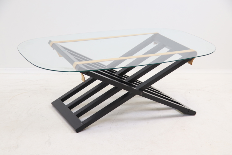 Soffbord, trä/glas, samtida.