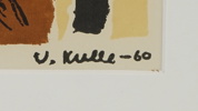 Viktor Kulle och Barbro Chessman, litografier, 2 st, signerade, 1960.