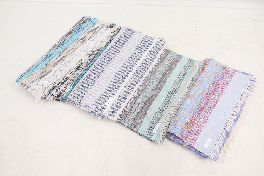 Trasmattor, 4 st, textil.