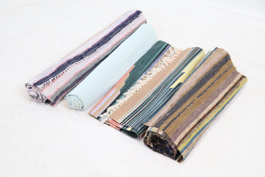 Trasmattor, 4 st, textil.