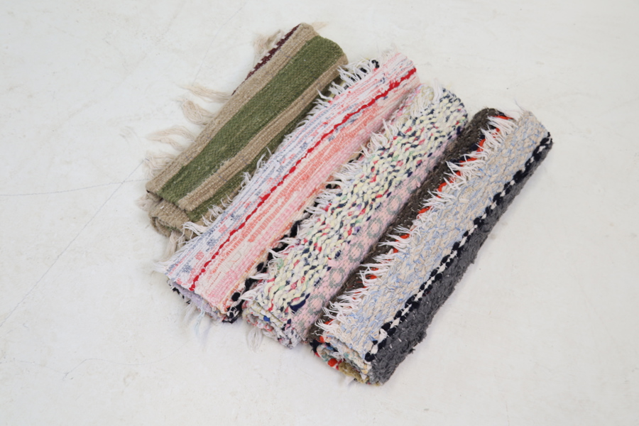 Trasmattor, 4 st, textil.