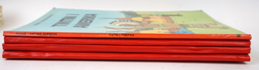 Tintin, seriealbum, 8 st, varav 4 st 1:a upplaga.