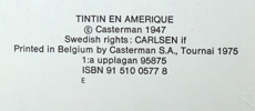 Tintin, seriealbum, 12 st, varav 2 st 1:a upplaga.