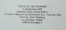 Tintin, seriealbum, 12 st, varav 2 st 1:a upplaga.