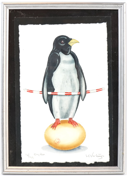 Hans Verduijn, etsning nr 14/99, signerad.