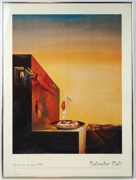 Affisch, ''Salvador Dali, Oeufs sur le plat, 1932.''