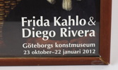 Affisch, ''Frida Kahlo & Diego Rivera, Göteborgs Konstmuseum''.