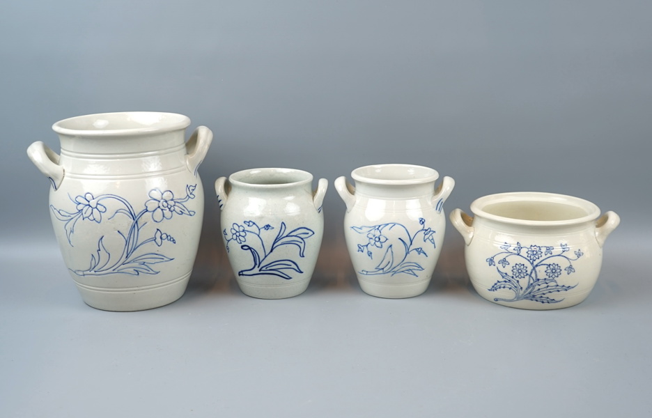 Krus, 4 st, keramik, bl.a Gustavsberg.