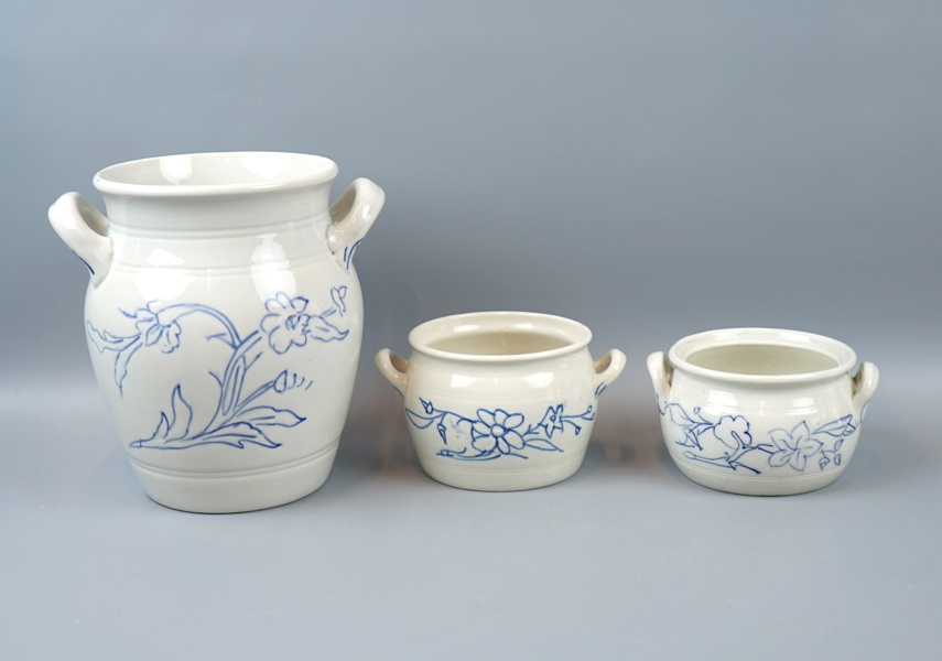 Krus, 3 st, keramik, bl.a Rörstrand.