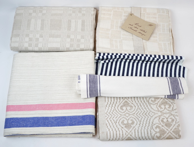 Dukar, 6 st, halvlinne.