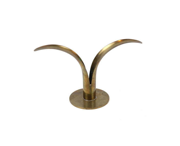 Ljusstake,mässing, ''Lilja'', IBE-Konst.