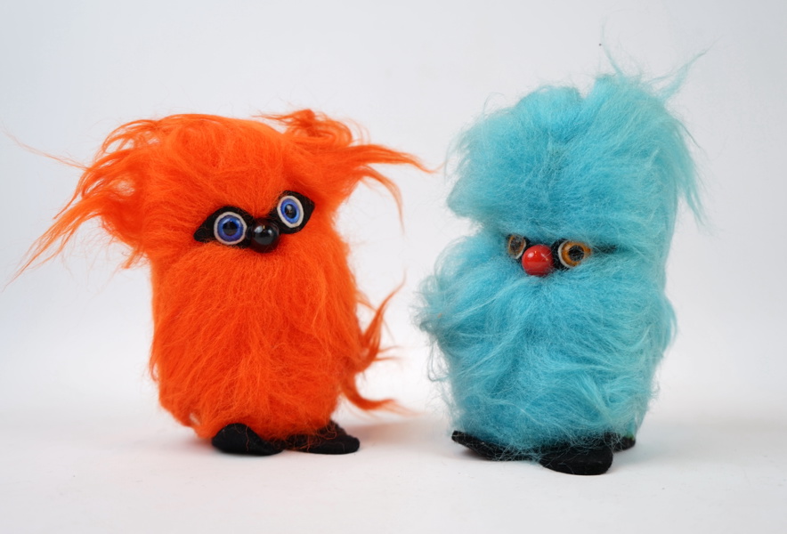 Glook, dockor, 2 st, England, 1960-tal.