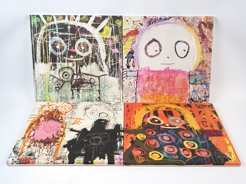 Tryck, 4 st, Poul Pava.