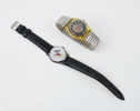 Armbandsur, 2 st, Musse Pigg, Disney och Swatch Red Line.