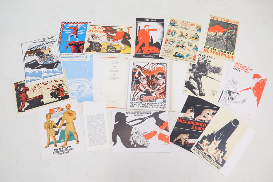 "Soviet Political Poster", tryck, ett parti, Aurora Art Publishers, Leningrad.