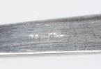 Fiskbestick, 16 delar, pärlemo/metall, electroplated, Sheffield, England.