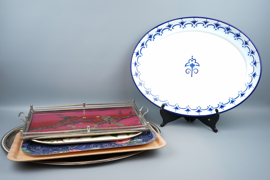 Brickor, 6 st, trä/plast/metall.