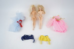 Barbiedockor, 2 st, 1991 och 1999, samt kläder, Mattel.