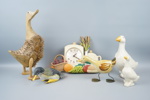 Figuriner m.m, 6 delar, keramik/plast/metall, bl.a Höganäs Keramik.