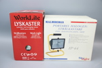 Strålkastare, 3 st, WorkLite och Malmbergs.
