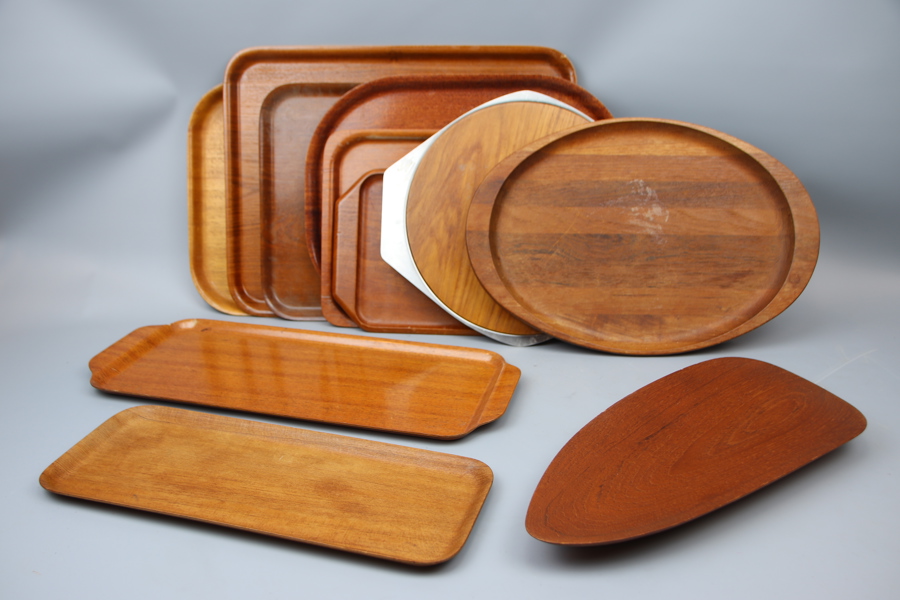 Brickor, 11 st, teak.