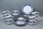 Kaffeservis, 24 delar, porslin, "Blå Magnolia", Royal Copenhagen.