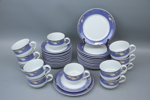 Kaffeservis, 24 delar, porslin, "Blå Magnolia", Royal Copenhagen.