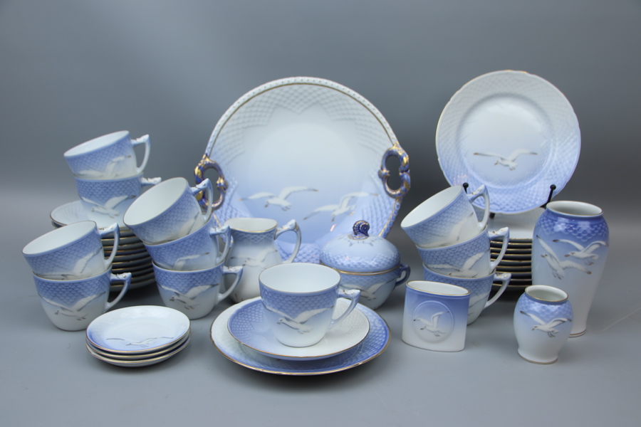 Kaffeservis, 31 delar, porslin, "Måsen", Bing & Gröndahl.