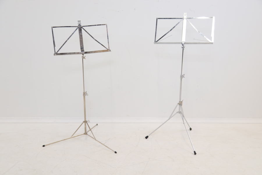 Notställ, höj/sänkbara, hopfällbara, 2 st, metall.