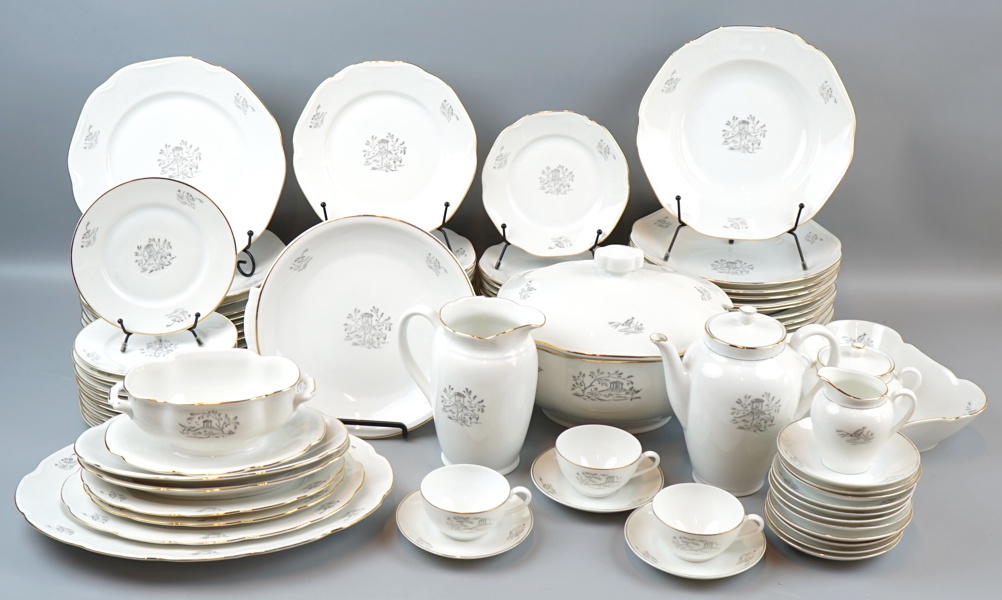 Servisdelar, 89 st, porslin, ALP Lidköping.
