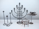 Ljusstakar, 6 st, metall.