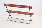 Bänk, hopfällbar, trä/metall.