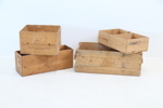 Lådor, 4 st, trä.
