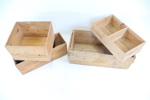 Lådor, 4 st, trä.