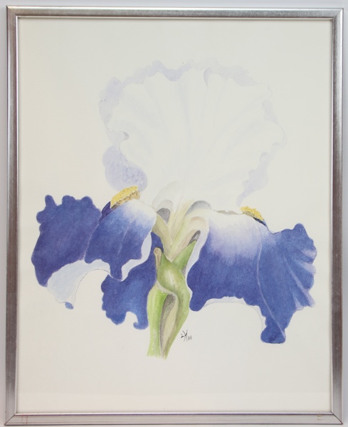 Oidentifierad konstnär, akvarell, otydligt monogramsignerad, daterad 88.