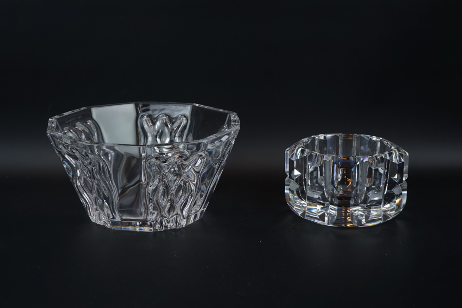 Skålar, 2 delar, glas, Orrefors.