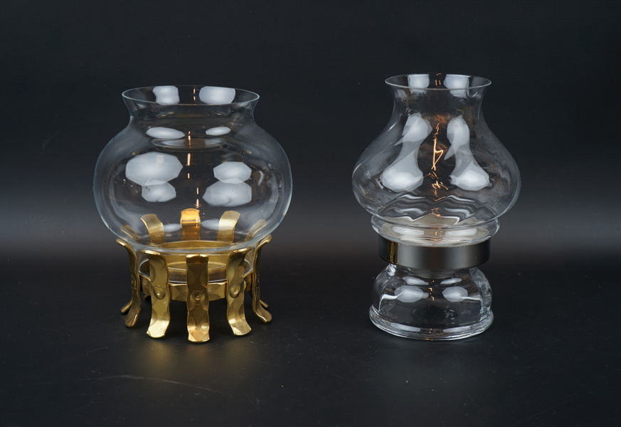 Ljuslyktor, 2 st, glas/metall, Sea of Sweden.