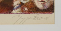Jeppe Eisner, litografier, 2 st, signerade.