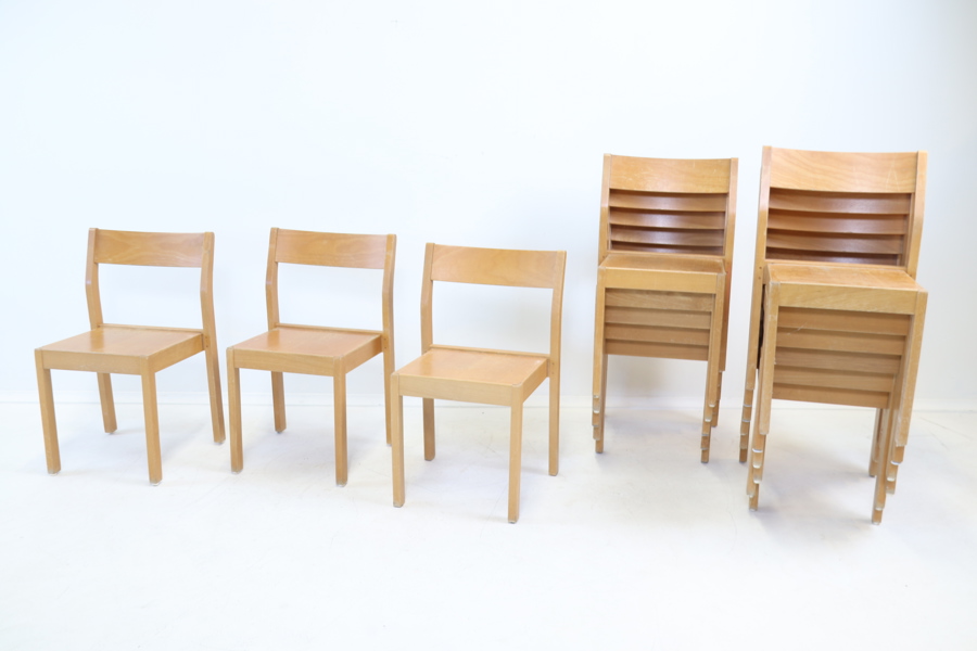 Stolar, 14 st, björk.