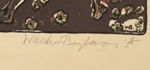 Walter Bengtsson, litografi nr 175/260, signerad, 1975.