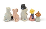 Signe Hammarsten Jansson, figuriner, mumin, 5 st, keramik, 1950-tal.