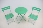 Trädgårdsmöbler, hopfällbara, 3 delar, metall.