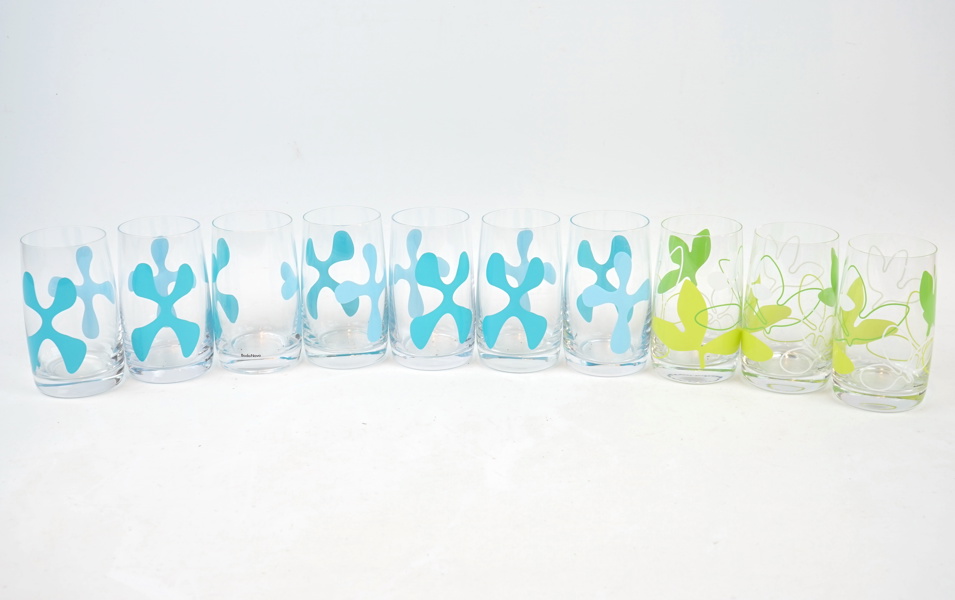 Barbro Wesslander, glas, 10 delar, ''Happy'', BodaNova.