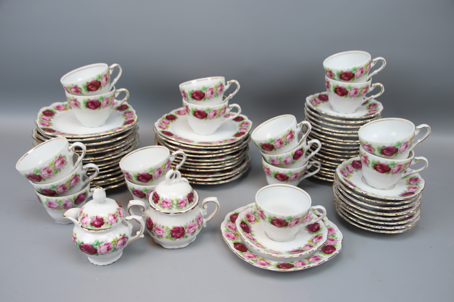 Kaffeservis, 45 delar, porslin, Bavaria.