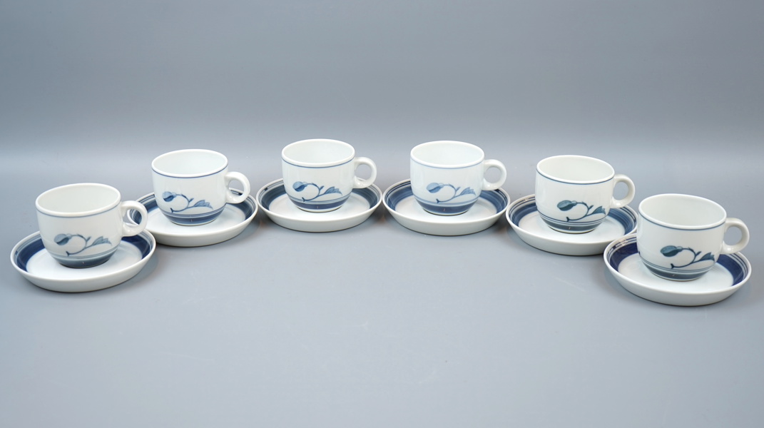 Kaffeservis, 6 delar, porslin, ''Korinth'', Bing & Gröndahl, Danmark.